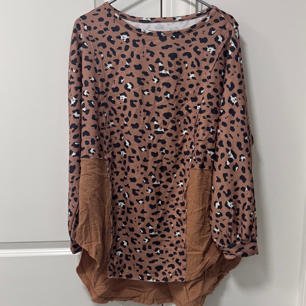 Leopard Print Women's Top